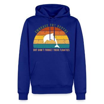 Sunset Serenity: Embrace the Depths - Men's Premium Hoodie - royal blue - Front