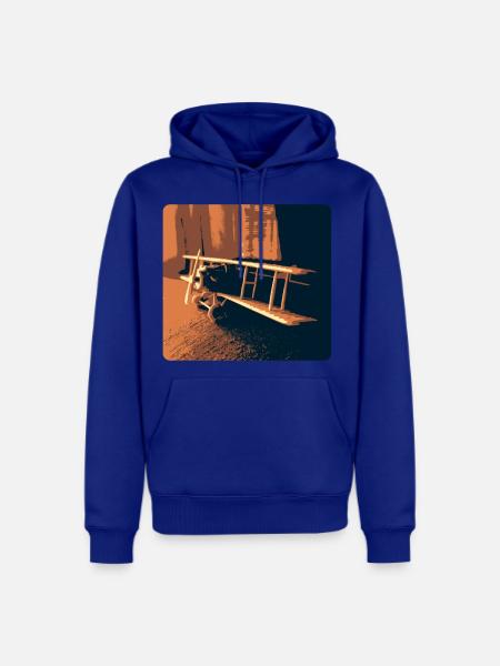 USAF Fighter Biplane - Men's Premium Hoodie - royal blue