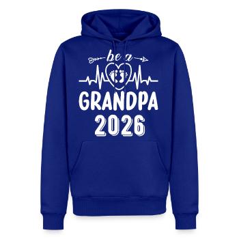 Be A Grandpa 2026 Heartbeat Joy - Men's Premium Hoodie - royal blue - Front