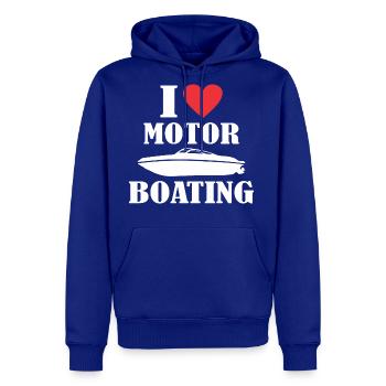 I Love Motor Boating - Men's Premium Hoodie - royal blue - Front