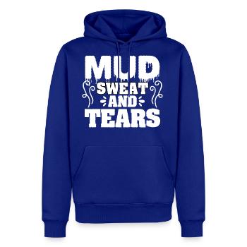 Mud Sweat And Tears Mudding Muddy Runner For A - Men's Premium Hoodie - royal blue - Front
