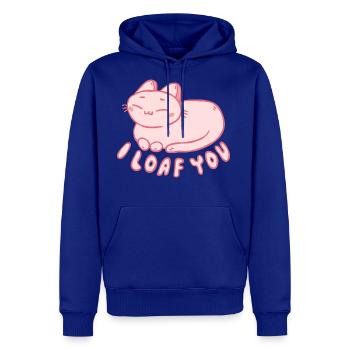 I Loaf You Cute Cat - Men's Premium Hoodie - royal blue - Front