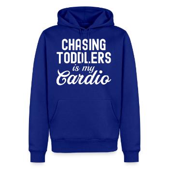 Chasing Toddlers Is My Cardio - Men's Premium Hoodie - royal blue - Front
