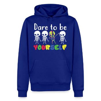 Dare To Be Yourself T-Shirt - Men's Premium Hoodie - royal blue - Front