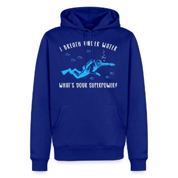 Scuba Diving I Breathe Under Water Whats Your - Men's Premium Hoodie - royal blue - Front