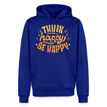 think happy be happy - Men's Premium Hoodie - royal blue - Front