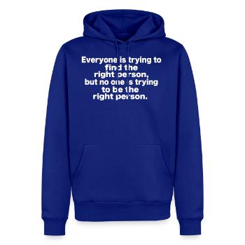 Right Person - Men's Premium Hoodie - royal blue - Front