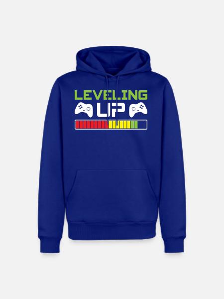 Leveling Up - Men's Premium Hoodie - royal blue