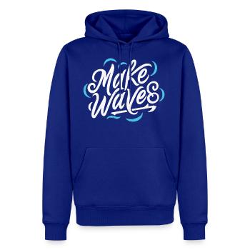 Make Waves - Men's Premium Hoodie - royal blue - Front