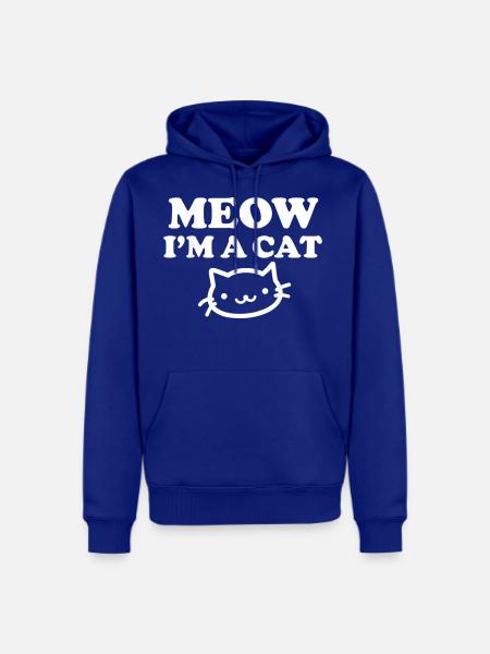 Meow I am a Cat - Men's Premium Hoodie - royal blue