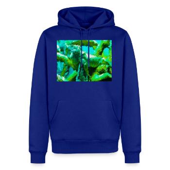 L’iguane dans la science profane 4 :3 - Molleton à capuche Premium pour homme - bleu roi - Devant