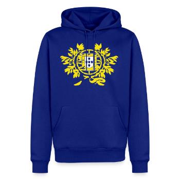 Portugal Flag Coat of Arms - Men's Premium Hoodie - royal blue - Front