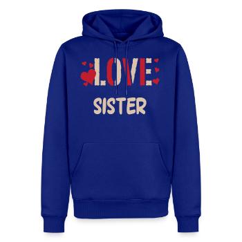 LOVE SISTER - Men's Premium Hoodie - royal blue - Front