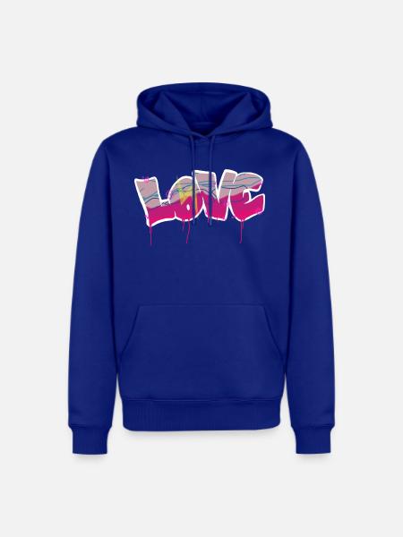 Love basic bubble - Men's Premium Hoodie - royal blue