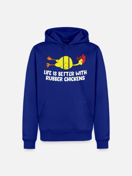 Rubber Chicken - Men's Premium Hoodie - royal blue