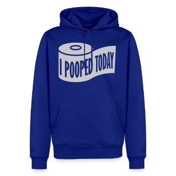 I pooped today quote - Men's Premium Hoodie - royal blue - Front