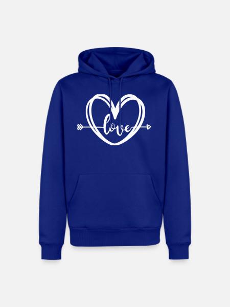 Love from the heart - Men's Premium Hoodie - royal blue
