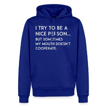Nice Person - Men's Premium Hoodie - royal blue - Front
