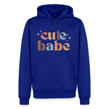 cute baby - Men's Premium Hoodie - royal blue - Front