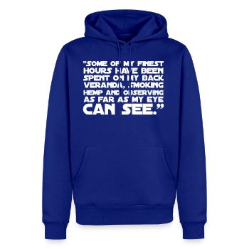 Smoking hemp - Men's Premium Hoodie - royal blue - Front
