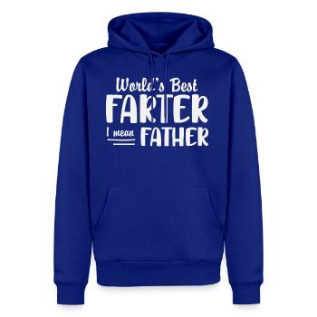 Father s Day World s Best Dad Funny Fatherhood - Men's Premium Hoodie - royal blue - Front