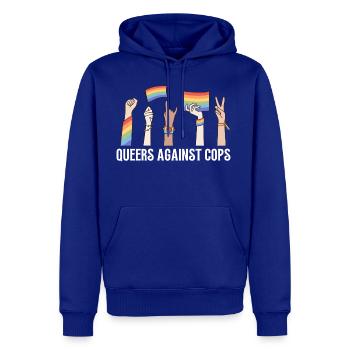 Queers Against Cops No Police At Pride - Men's Premium Hoodie - royal blue - Front