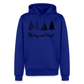 Merry And Bright - Men's Premium Hoodie - royal blue - Front
