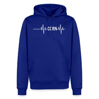 CCRN Critical Care Nurse ICU Intensive Care Nursin - Men's Premium Hoodie - royal blue - Front