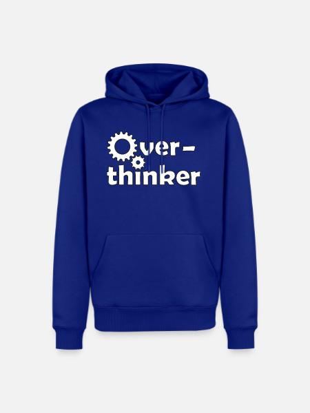 Overthinker : A person of overthinking - Men's Premium Hoodie - royal blue