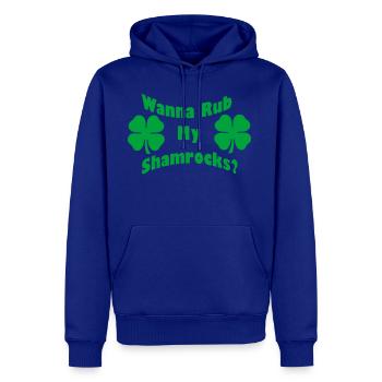 Wanna Rub My Shamrocks - Men's Premium Hoodie - royal blue - Front