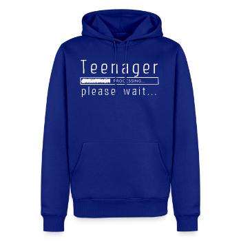 Teenager Processing Please Wait... Funny Teenager - Men's Premium Hoodie - royal blue - Front