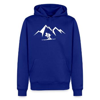 Skiing In High Altitude - Men's Premium Hoodie - royal blue - Front
