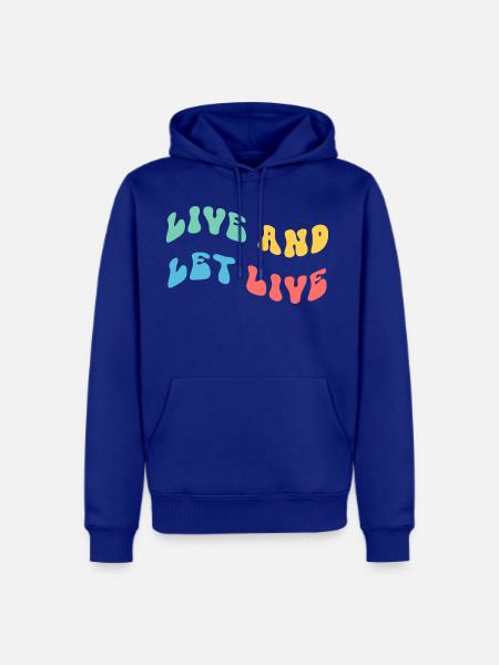 Live And Let Live - Men's Premium Hoodie - royal blue
