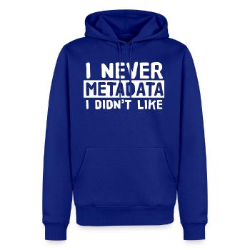Metadata Scientist Analyst Machine Learning Funny - Men's Premium Hoodie - royal blue - Front