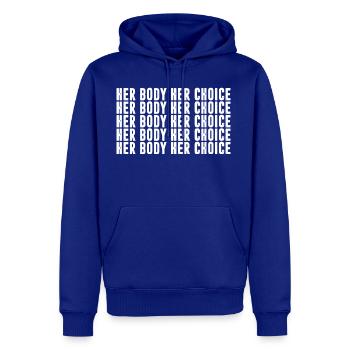 Her Body Her Choice - Men's Premium Hoodie - royal blue - Front