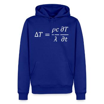 Heat Equation Dark Version - Men's Premium Hoodie - royal blue - Front
