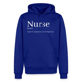 Witty Nurse Definition - Men's Premium Hoodie - royal blue - Front