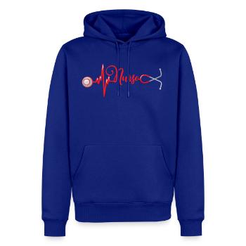 Stethoscope that creates a heartbeat - Men's Premium Hoodie - royal blue - Front