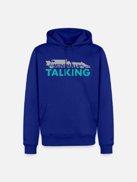 Minimal Talking - Men's Premium Hoodie - royal blue