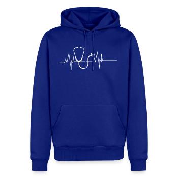 Stethoscope Heartbeat - Men's Premium Hoodie - royal blue - Front