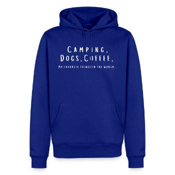 Camping Coffee And Dogs - Men's Premium Hoodie - royal blue - Front