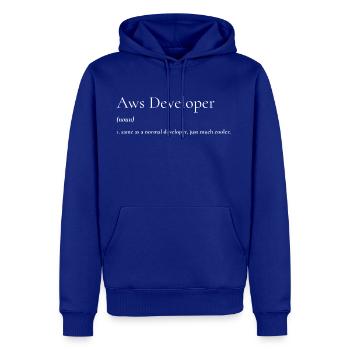 Aws Developer much cooler as a normal developer - Men's Premium Hoodie - royal blue - Front
