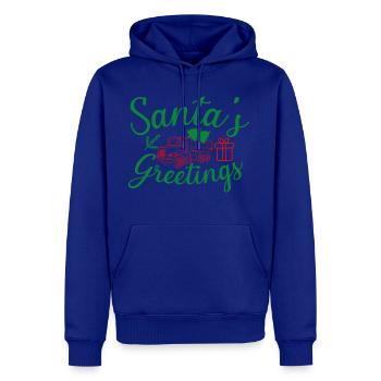 Santa s greetings - Men's Premium Hoodie - royal blue - Front