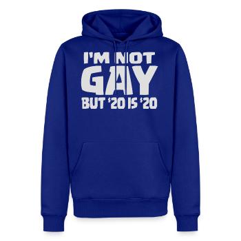 Je ne suis pas gay mais 20 dollars est 20 dollars - Molleton à capuche Premium pour homme - bleu roi - Devant