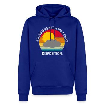 A cloud is no match for a sunny disposition. - Men's Premium Hoodie - royal blue - Front
