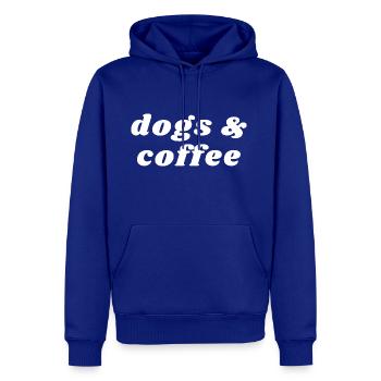 Dog And Coffee - Caffeine - Men's Premium Hoodie - royal blue - Front