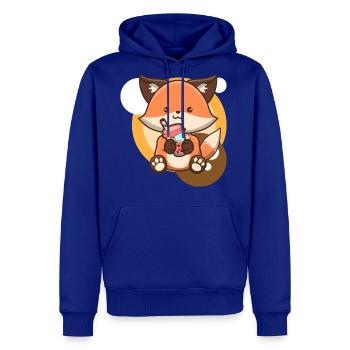 Fox And Bubble Tea - Men's Premium Hoodie - royal blue - Front