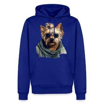 Urban Tinker: Streetwise Yorkshire Terrier Vibes - Men's Premium Hoodie - royal blue - Front