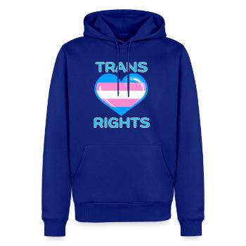 TRANS RIGHTS - Men's Premium Hoodie - royal blue - Front