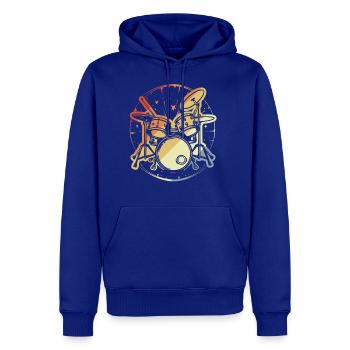 Drum Set Vintage Look - Men's Premium Hoodie - royal blue - Front